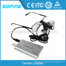 Lunettes de chirurgie médicale chirurgicales Loupes d&#39;oeil dentaires avec phare à LED